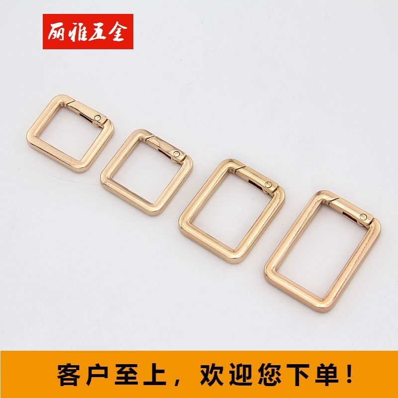 square golden bag accessory