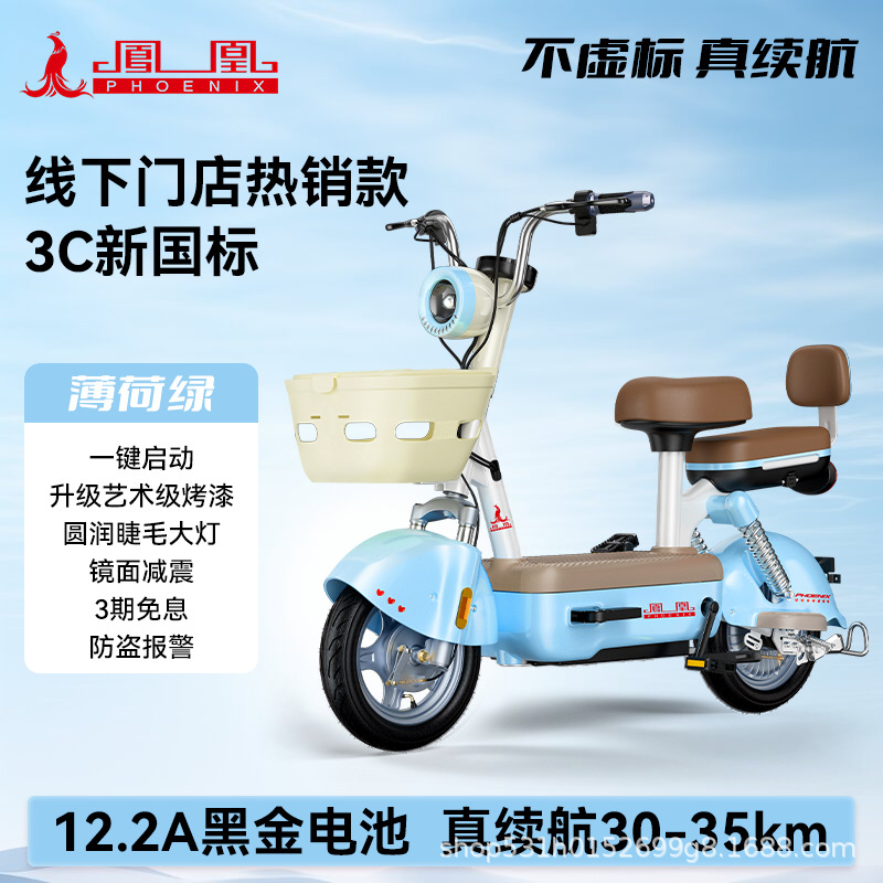Phoenix2024 nuevo coche de batería para adultos Yuan Cosmos bicicleta eléctrica para trabajar en lugar de coche eléctrico para chicas pequeñas