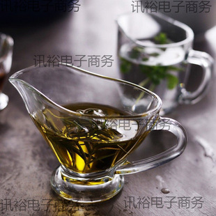 Boat-Shaped Sauce Dish, Glass Milk Cup, Sauce Boat, Western Food Sauce Bucket, Coffee Milk Jug, Small Milk Jug, Honey Cup, Customizable Logo