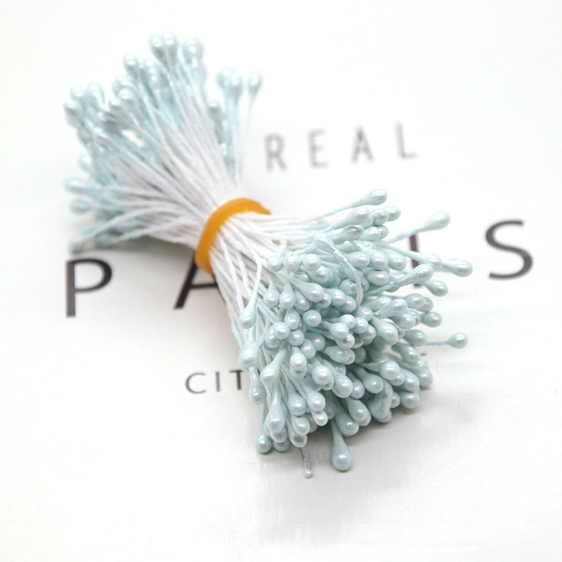 55mmの長さのdiyは花の芯の真珠の花の蕊をシミュレーションしてシフォンの花の補助材料の手作りのアクセサリの部品の材料を作ります。