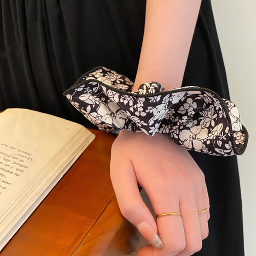 Ink Jiangnan Pig Intestine Hair Tie Simple and Versatile Rubber Band Women's Hair Tie  New Ponytail Hair Tie Headwear