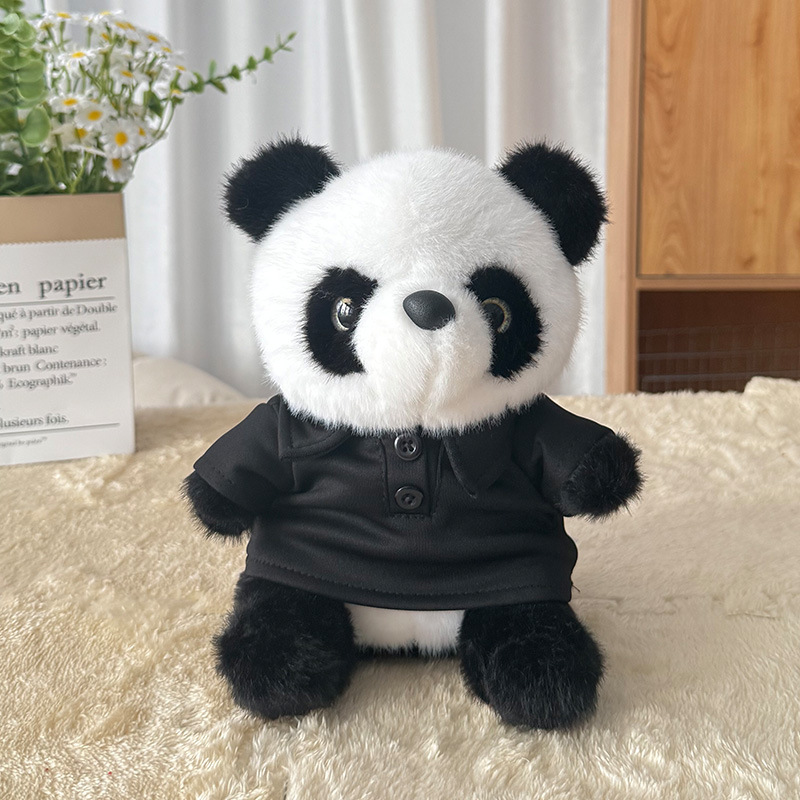 Dollos lindos de peluche, muñecas de ropa, muñecas de denim, Sichuan, Chengdu, recuerdos, logotipo