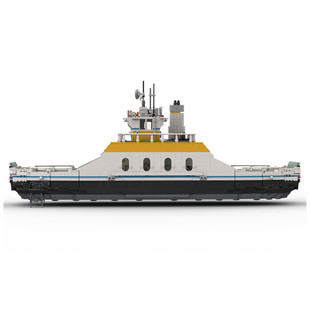 Moc-123279 Medium-Sized Car Ferry with Loading and Unloading Ramp Construction Toys 2839 Particle Number