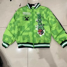 原单外贸男童中大童棒球棉衣外套大童夹克棉服