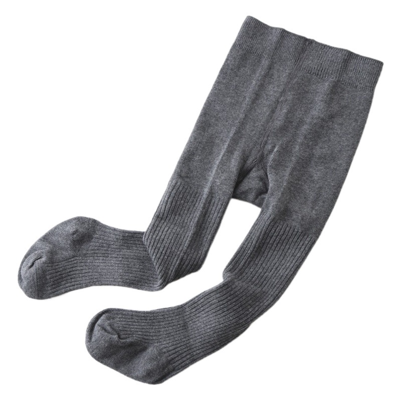Pantimedias para niños, leggings para niñas de color sólido de doble aguja, leggings para bebés de alta elasticidad de primavera y otoño, pantimedias para bebés