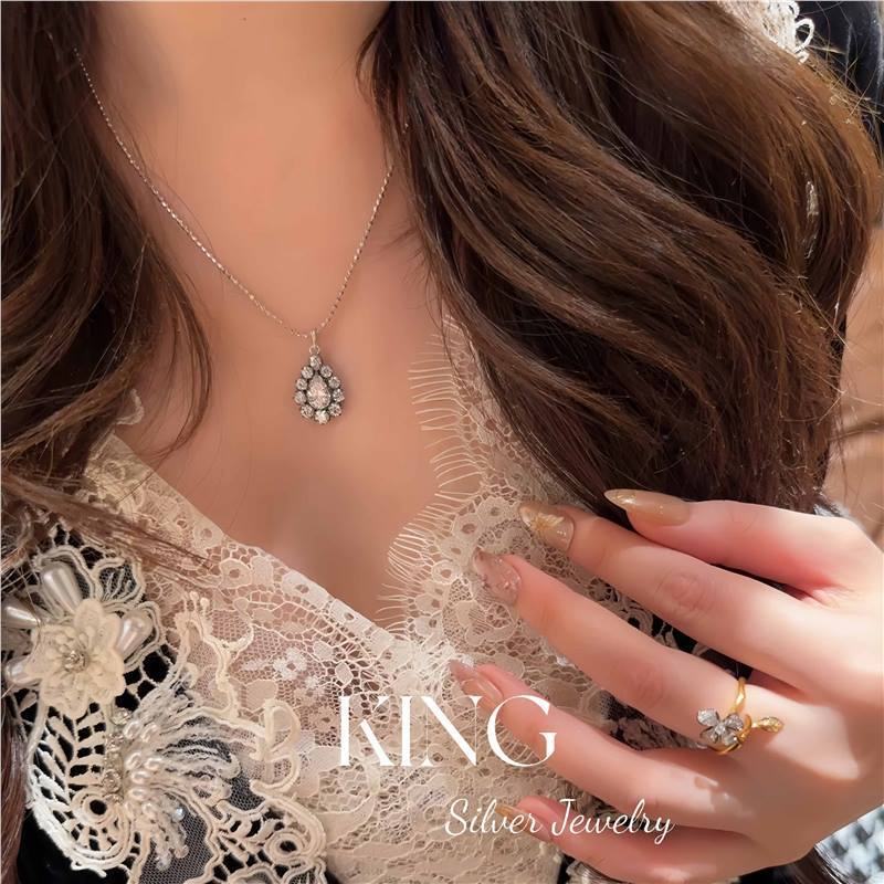 黑银自由 | king银饰珠宝S925银镀金甜酷风男女同款纯银项链手链|undefined