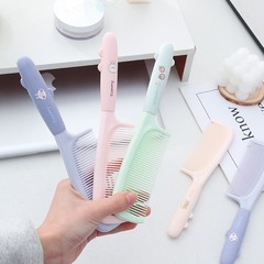 コーム 学生寮コーム 女性専用 ヘアスムージングポニーテールコーム ロングヘア 家庭用 少女・子供用 頭を傷つけない
