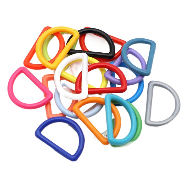 M014-20 plastic D ring buckle strap buckle D-shaped buckle adjustable buckle hanging buckle ribbon buckle luggage set in stock 20mm