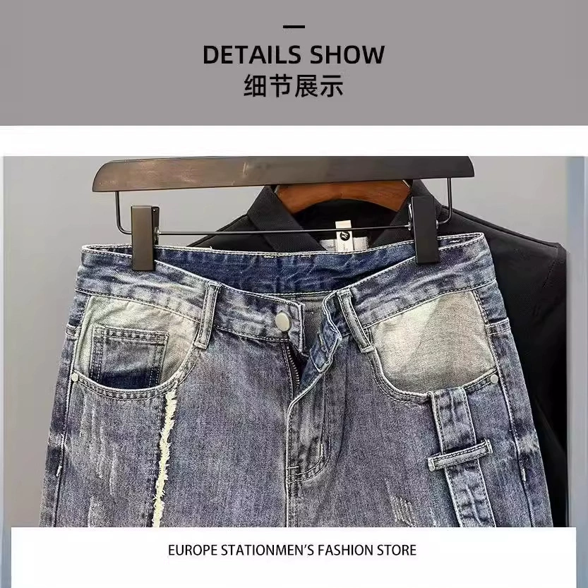Summer denim skirt, shorts, trousers for leisure, loose fit