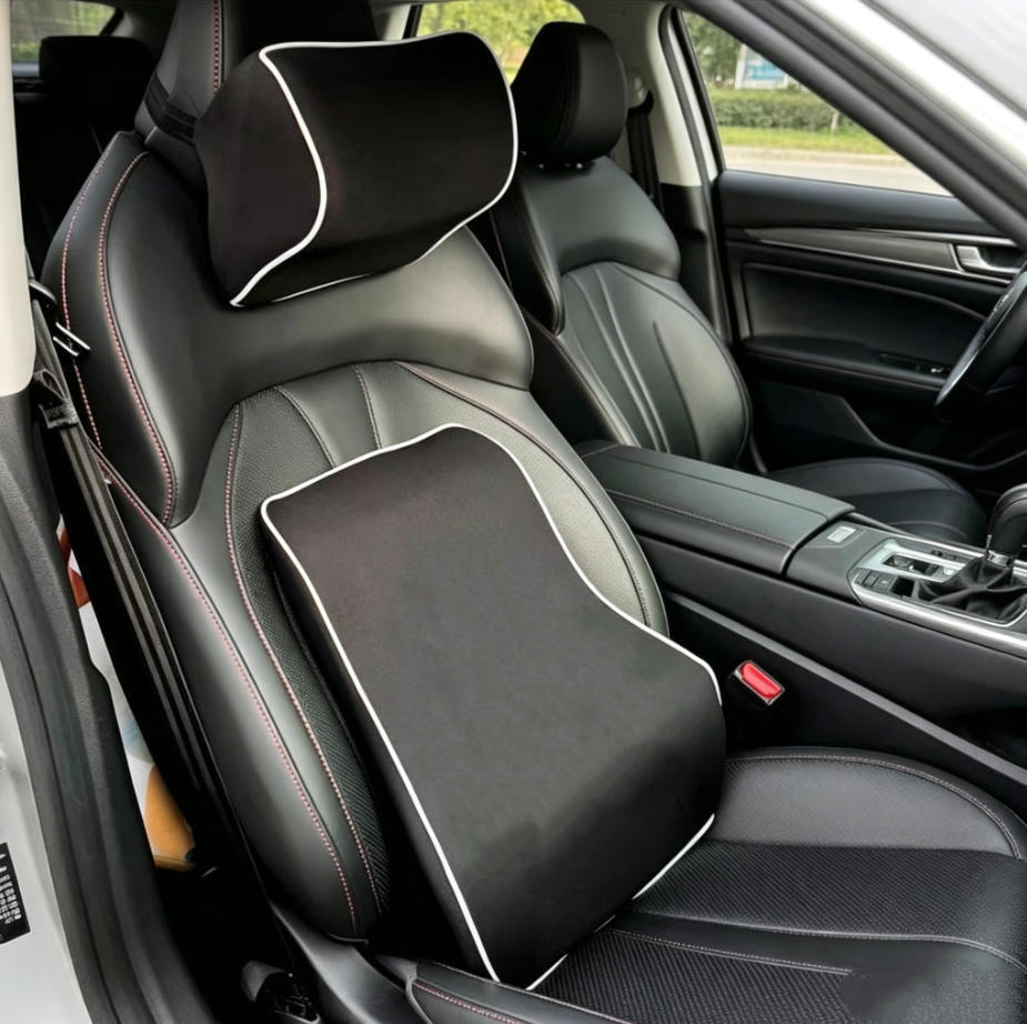 Car Headrest, Lumbar Support Cushion, Comfortable Seat Lumbar Pad, Backrest Cushion, Car Neck Pillow