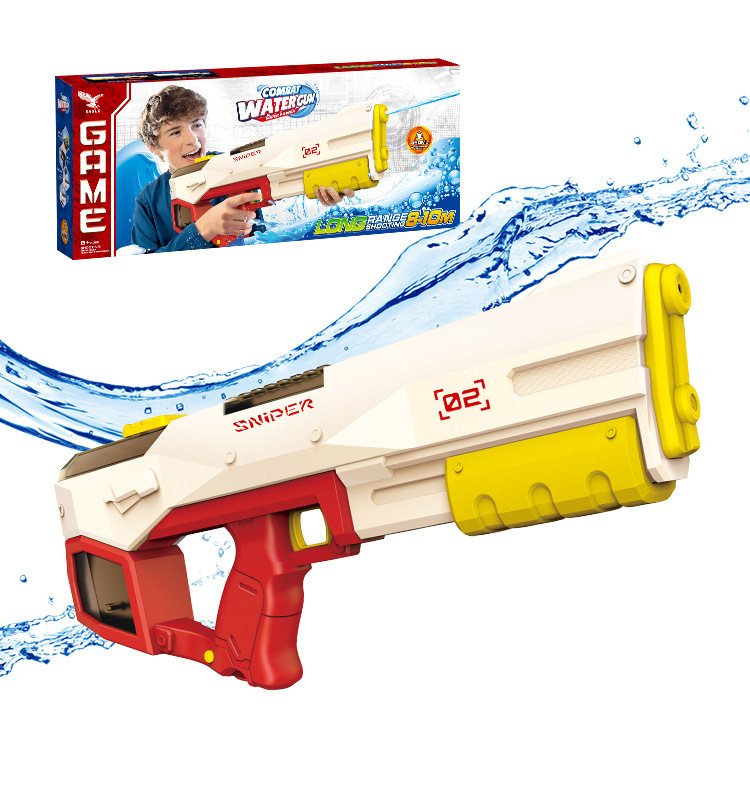 跨境2024新款儿童水枪批发全自动连发电动水枪大容量男孩戏水玩具详情7