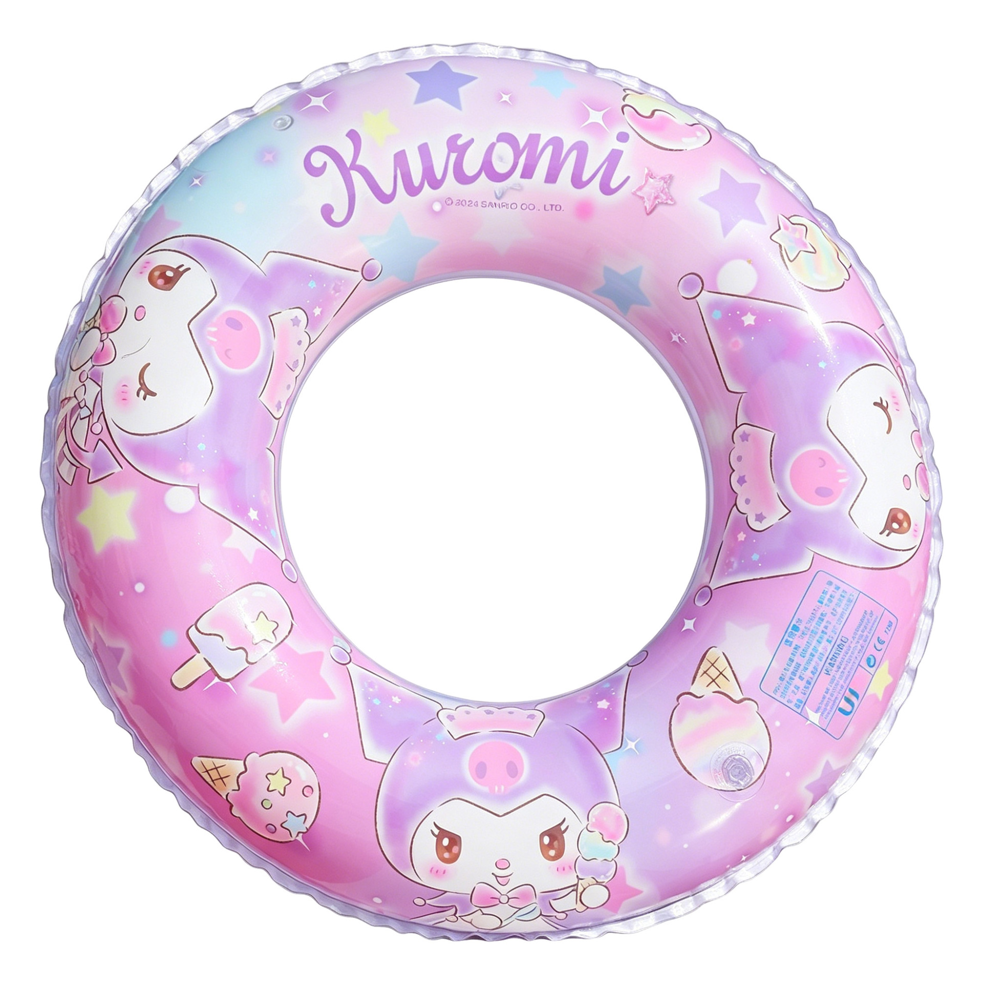 Anillo de natación infantil de dibujos animados en stock, flotador inflable para axilas, flotador grueso para bebé, anillo flotante, anillo de natación para agua al por mayor.