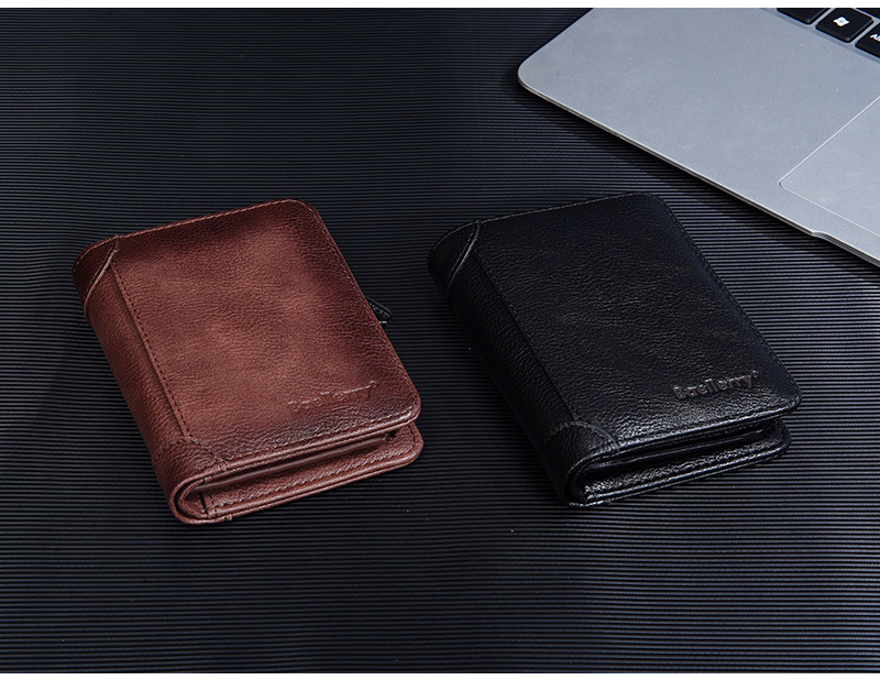 69g Weight Polyester Lining Material Zipper Closure Type Small Wallets Bags Type 1 Piece Quantity Daily Occasion Pu Leather Material Solid Color Pattern All Seasons Season Men's Gender Sewing Thread Design Business Style Square Shape Men's Solid Color Pu Leather Zipper Small Wallets 10