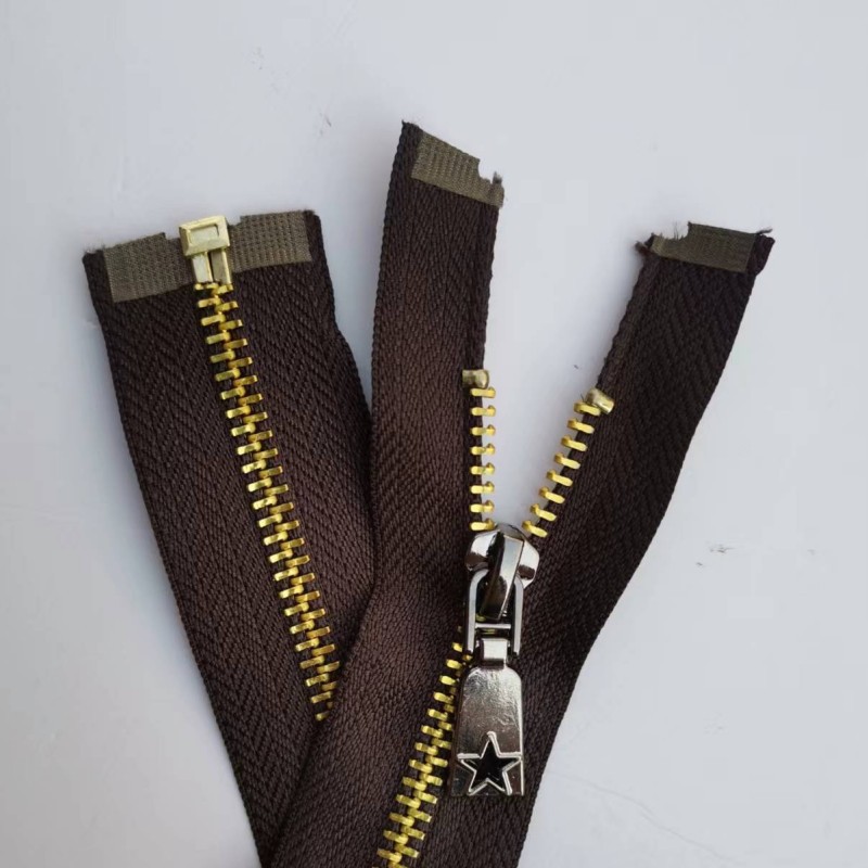 铝拉链-咖色
