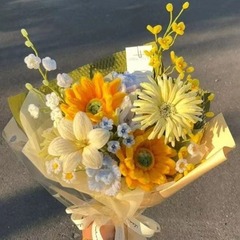 ねじり棒手作りdiy材料包ヒマワリ模造花束誕生日プレゼントは彼女に卒業品を贈る