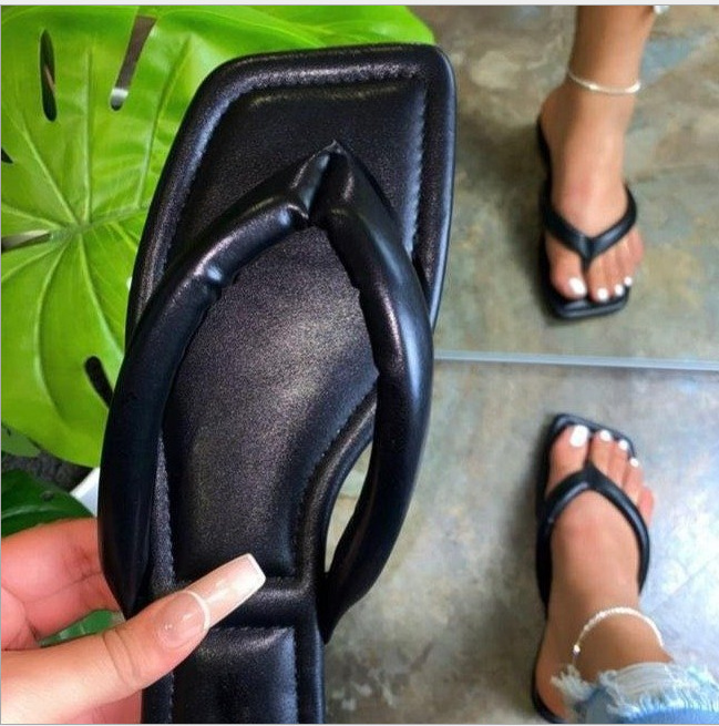 fashion plain color square toe sandals Nihaostyles wholesale clothing vendor NSCRX71314