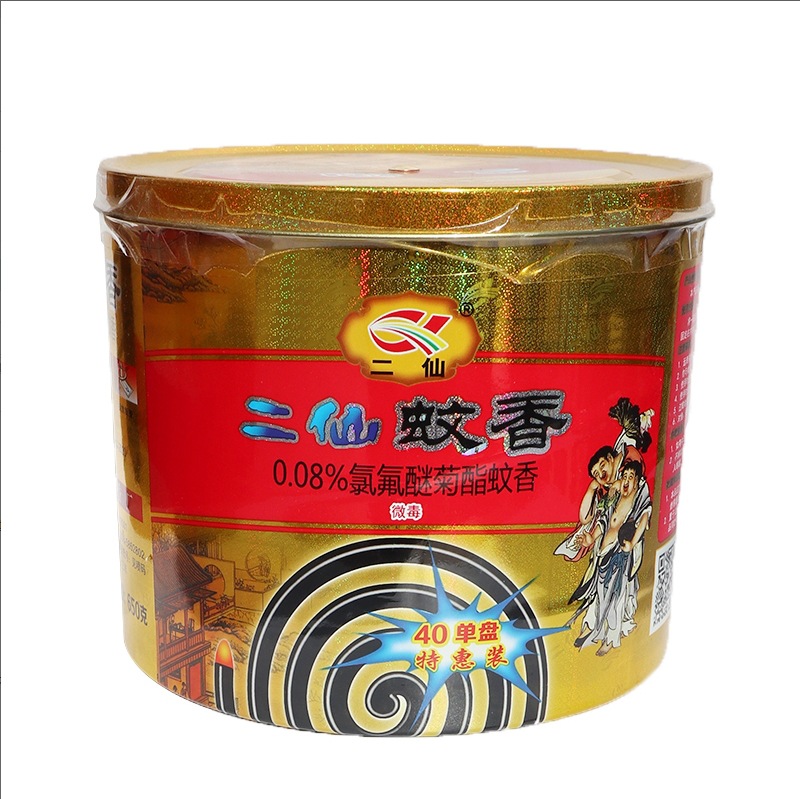 仙蚊香桶装650g  0.08%氯氟醚菊酯 强效驱蚊 安全持久 40盘家庭装