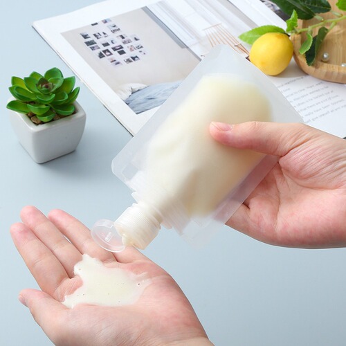 Travel refill bag, skin care cosmetics, shampoo, disposable portable travel storage bag, lotion sample refill bottle
