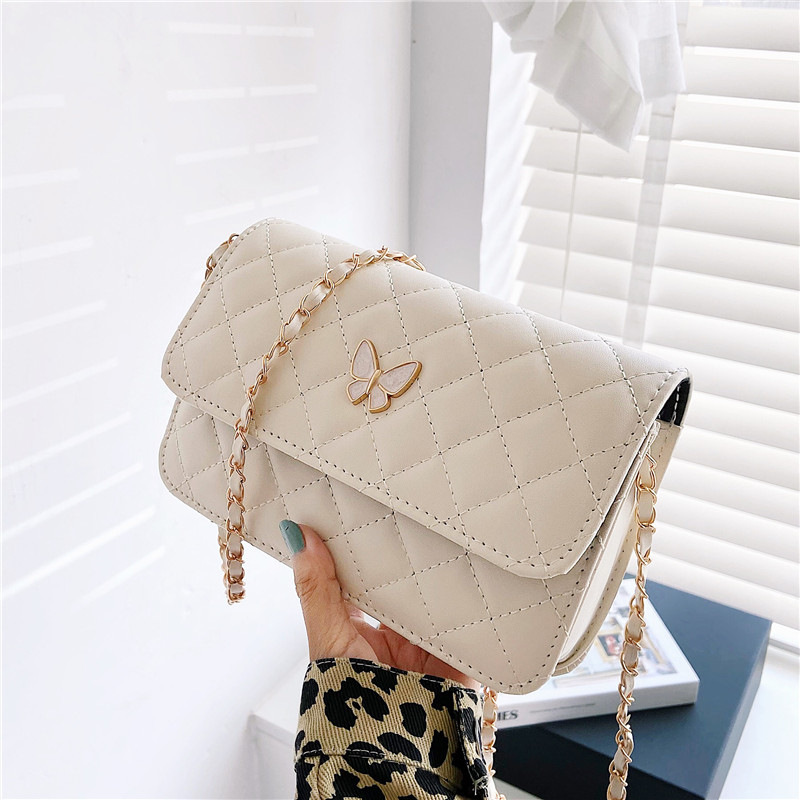 Nuevo bolso cuadrado pequeño en otoño, pequeño bolso de cadena Xiangfeng lingge, mujer 2021, nuevo bolso de moda