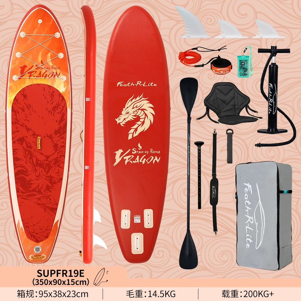 Надувная SUP Funwater для серфинга-стэнд-ап, варианты 335–385 см с веслом/сиденьем/основанием под камеру