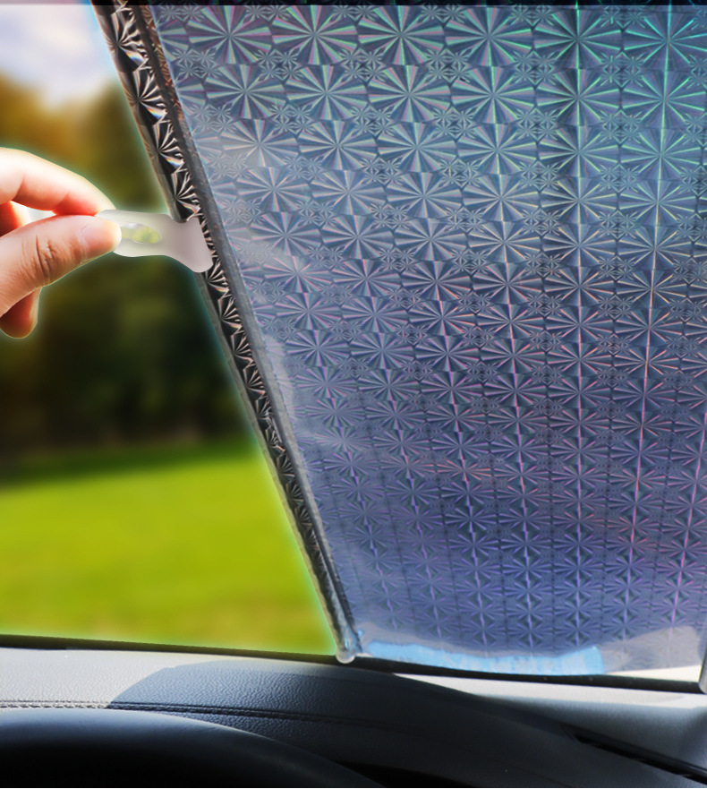 Car sun protection heat insulation sunshade car automatic retractable sunshade car front sunshade sun shutter