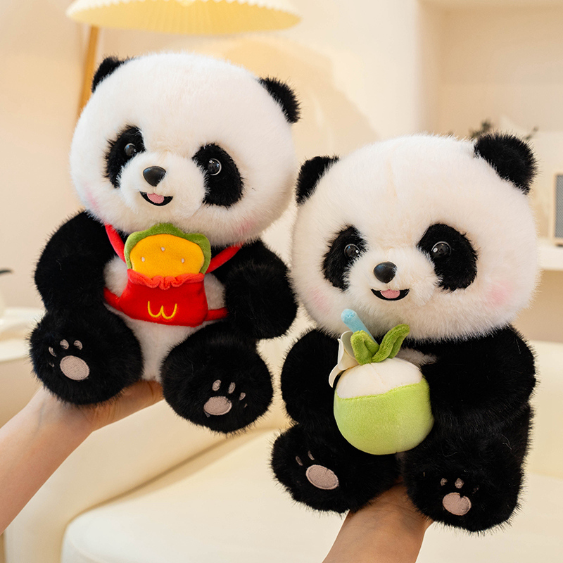 Cute Panda Doll Stuffed Toy Children's Doll Rag Doll Girlfriend Birthday Gift Event Gift Ornament