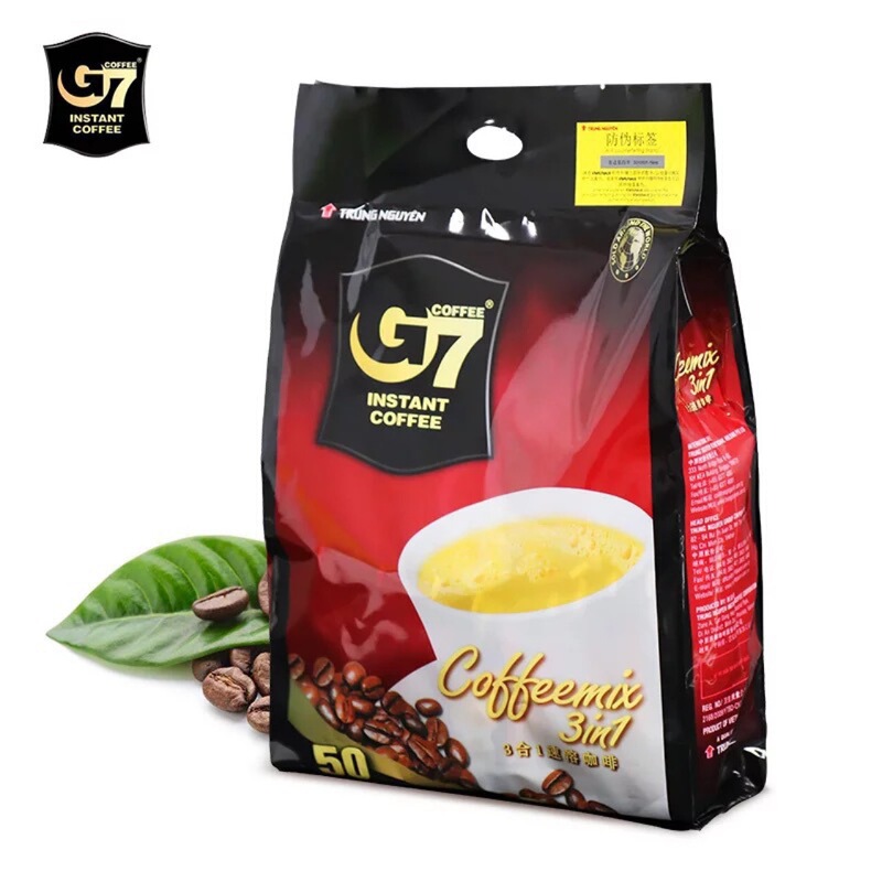 Vietnam imported G7 central plains three-in-one coffee International version anti-counterfeiting code 50 800g instant coffee powder