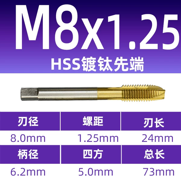 M8 titanium plating apex