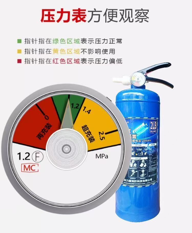 Special Lithium Battery Fire Extinguisher for New Energy Vehicles, Water-Based Hanging Type for Electric Vehicles, Blue Portable Fire Extinguisher