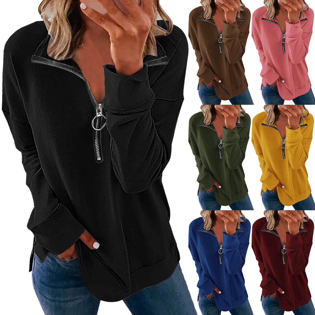 Black Pullover T-Shirt