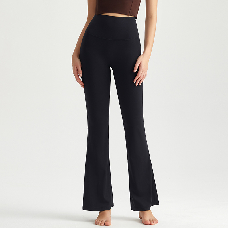 Wiman nuevo antibacteriano 7A desnudo microfibera pantalones de cintura alta caderas pantalones de fitness pantalones de yoga ajustados image 6
