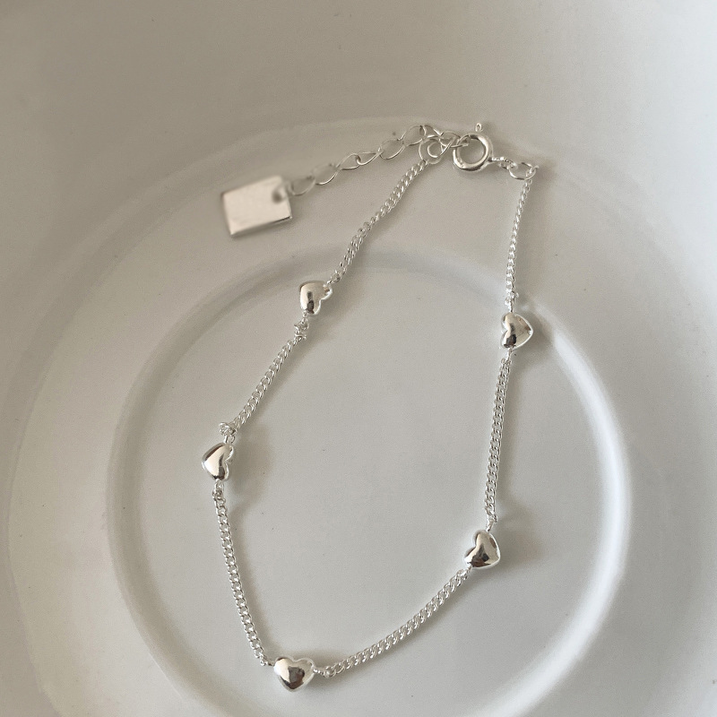 Korean Style Love Bracelet Slim and Slim Chain Women's Cold Style Fashionable Light Luxury Niche Exquisite High-end All-match Trendy Bracelet Korean Style Love Bracelet Slim and Slim Chain Women's Cold Style Fashionable Light Luxury Niche Exquisite High-end All-match Trendy Bracelet
