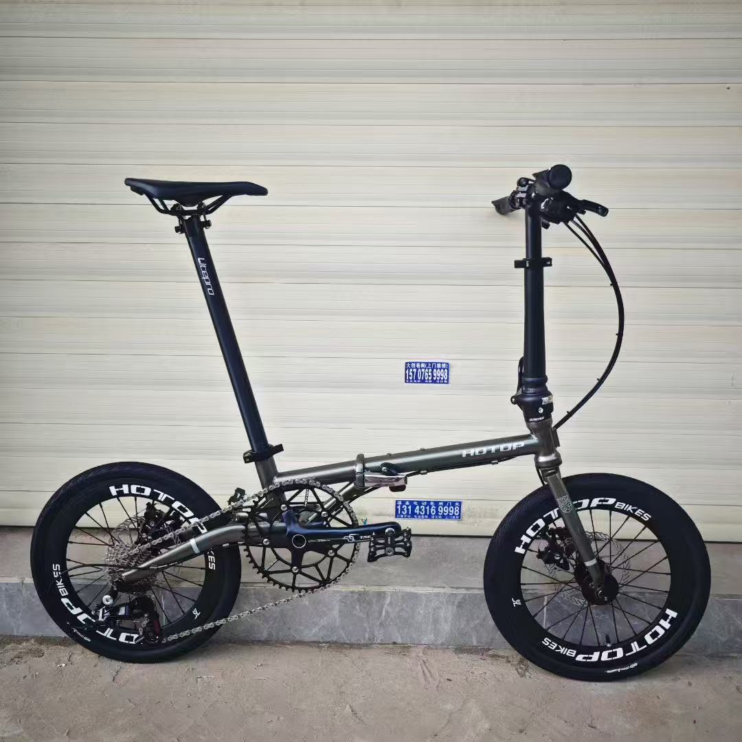 Hotop Haotuo Folding Bike Classic 16inch Speed ​​Ultra-Light Adult Men's and Women's Bicycle for Light Travel