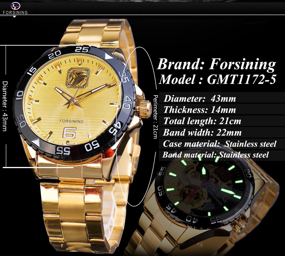 Men's Skeleton Mechanical Watch Automatic Casual Style Luxury_voghion.com