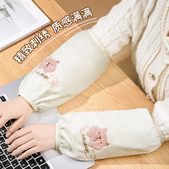 仕事中の女性用スリーブ、冬用の汚れにくい、かわいい、汚れ防止、厚みのある豪華な女性用スリーブ、オフィス用の汚れ防止スリーブ、スリーブ
