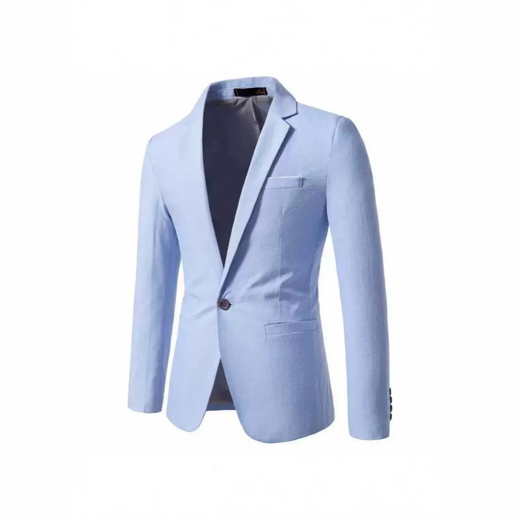 Amazon Men's Casual Suit Jacket Fashion Brand Casual Slim One-breasted Suit Jacket
