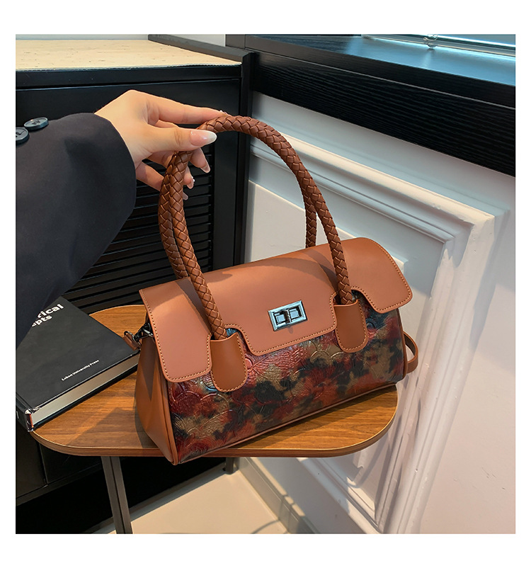 Women's Retro Handbag Chinese Style Shoulder Bag For Mature Women_voghion.com