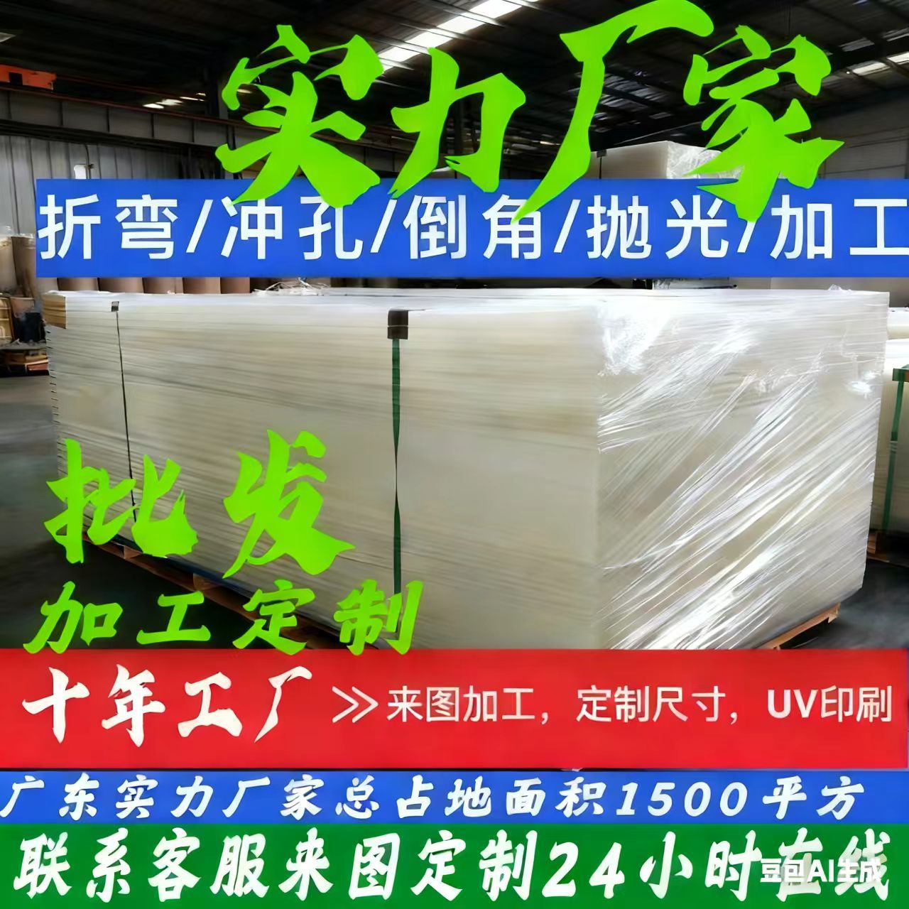 通透亚克力板聚甲基丙烯酸甲酯PMMA有机玻璃高分子聚合物材料加工