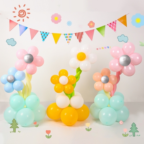 2024 New Flower Bouquet Children's Flower Pillar Kindergarten Decoration Photo Birthday Party Scene Decoration