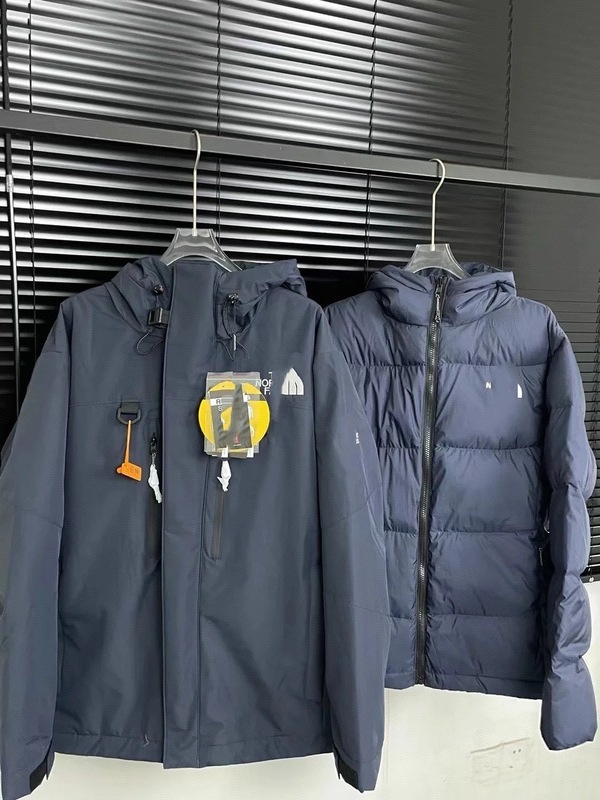 喜马拉雅同款三合一派克服刺绣多口袋高版本连帽情侣羽绒服冲锋衣|undefined