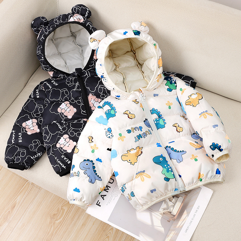 儿童棉服冬季新款中小童宝宝棉衣男童女童轻薄小孩小棉袄童装批发