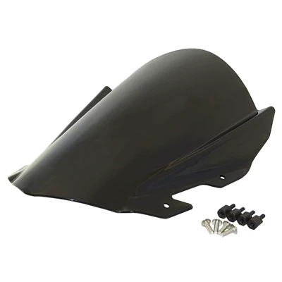 Suitable for KTM RC125 RC200 RC250 RC390 modified motorcycle to raise the front windshield (Motorcycle front windshield) - smoky-black