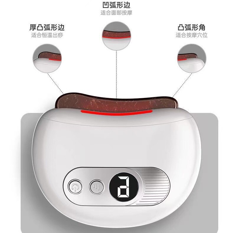 電動ミニスクレーピング器具、美容器具、マッサージャー、経絡浚渫、加熱スクレーピングボード、首と背中のスクレーピング器具|undefined