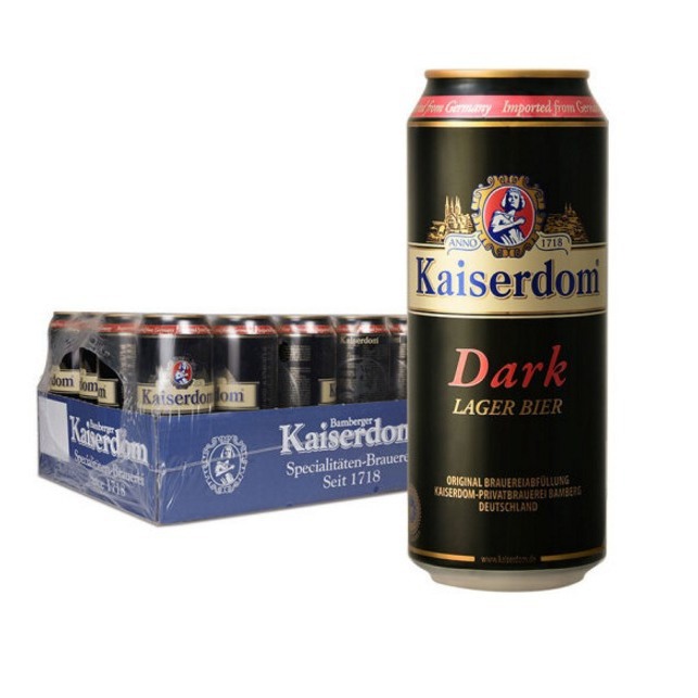 德国原装进口凯撒啤酒黑啤500ml*24罐 啤酒整箱批发