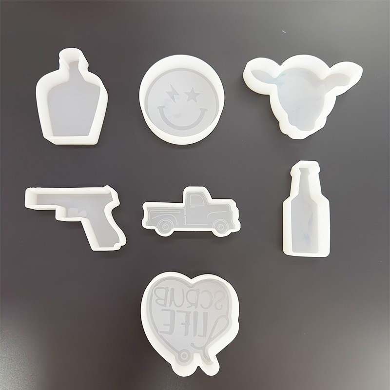 diy Vase Smiley Car Aromatherapy Drop Glue Mold Niutou Wine Bottle Car Aromatherapy Silicone Mold