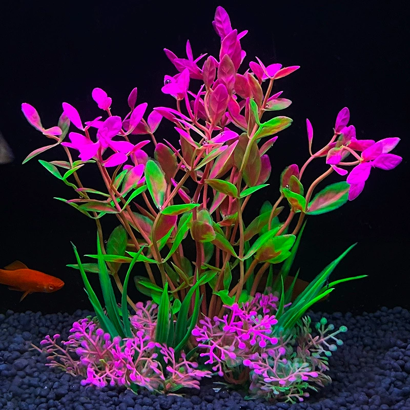 [鱼缸造景摆件塑料仿真水草假海草跨境水族箱装饰植物水族用品]
