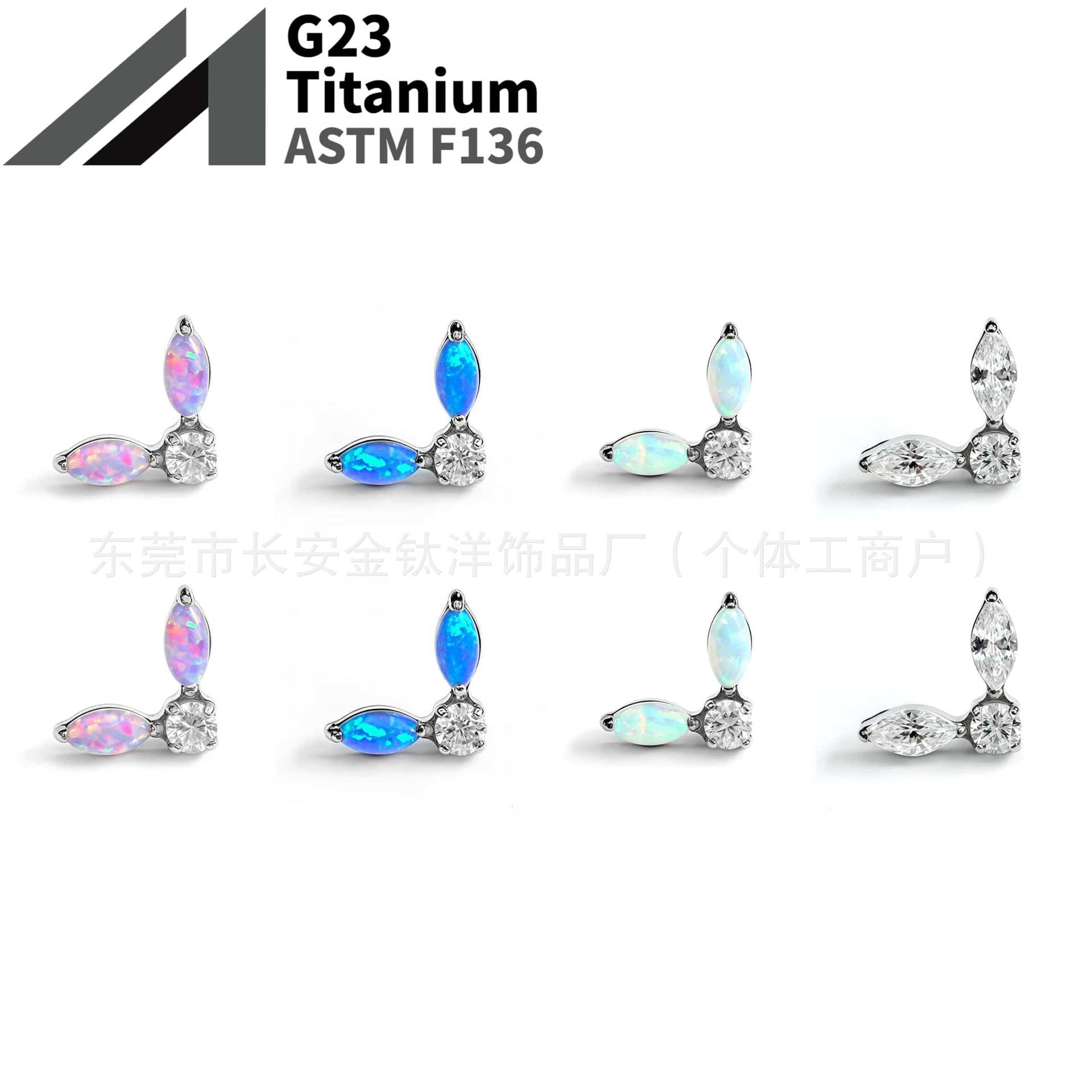 16G labret stud size and finish detail