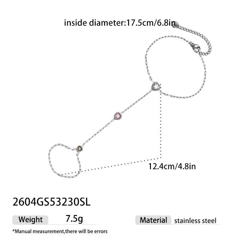 Tina Europa y los Estados Unidos acero inoxidable transfronterizo francés color Bao amor anillo de estrellas pulsera de diamantes de lujo ligera pulsera de diamantes de color