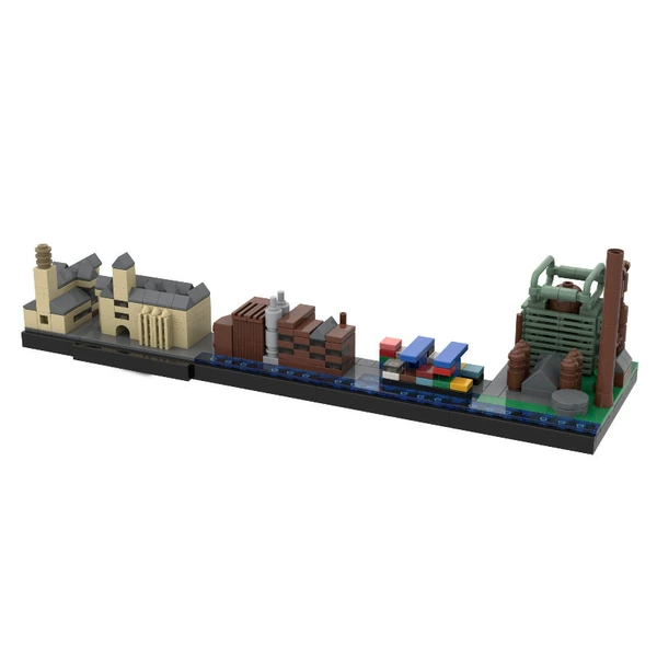 Germany Ruhr Duisburg skyline 356pcs