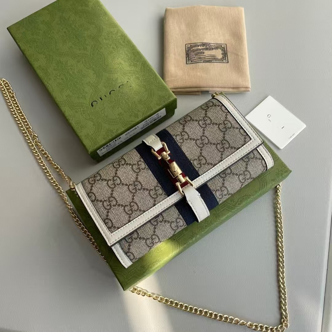 High-End New Versatile Autumn and Winter Gucci Small and Elegant Classic Double g Canvas Bag, Elegant and Noble, Versatile